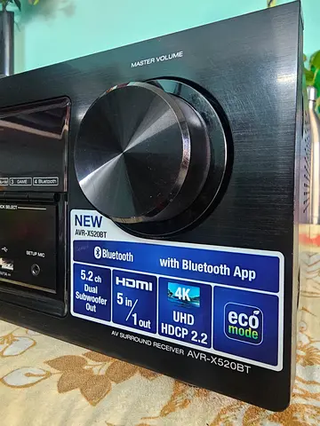 Denon X520 BT 5.2 AVR Bluetooth USB 4k model brand new condition with remote