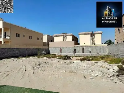 Residential plot of land for sale in a prime location in Al Muwaihat 1, Ajman, situated directly opposite the mosque.