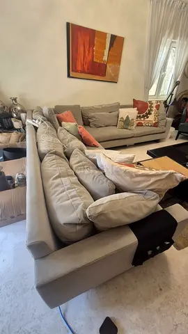 Excellent condition west elm harmony corner sofa feather filled