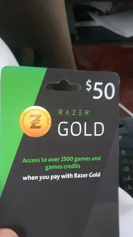 Razer Gold $50 prepaid card - unused