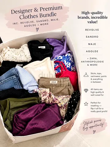 Premium Designer & High-Street Clothing Bundle — Perfect for Resale ✨
