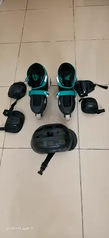 Kids Roller inline skates adjustable 32 upto 36 size زلاجة رولر سكيتز للاطفال قياس 32 حتى 36
