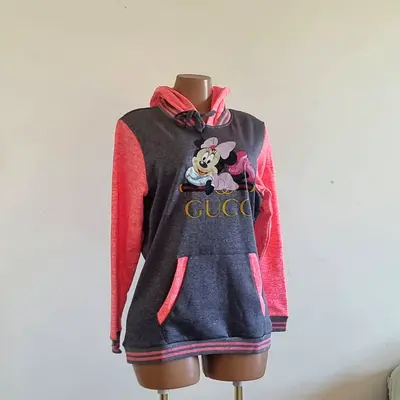 Women's Blank Color-Block Hoodie - 100% Polyester (Brand New)