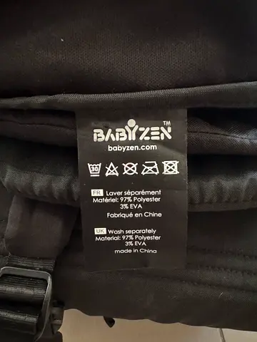 Baby carrier (Babyzen) — comfortable front/back carrier, black