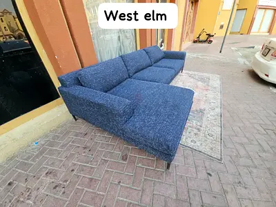 Feather 🪶 filled LShape Sofa West elm
