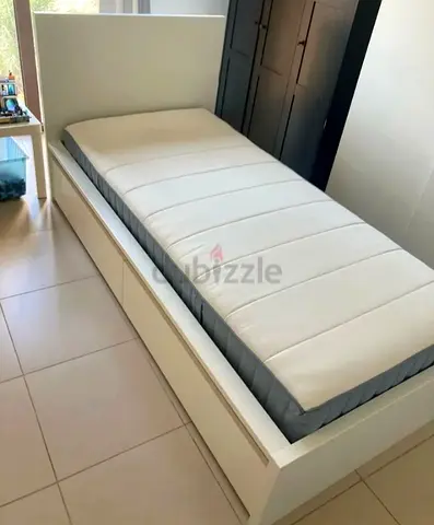 Ikea single size bed with mattress