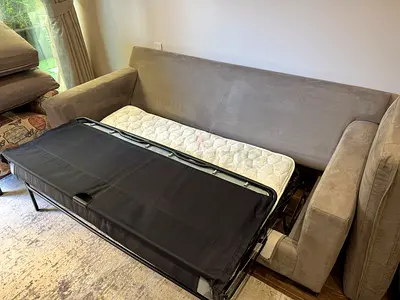 Brand new condition crate&barrel axis pull out sofa bed