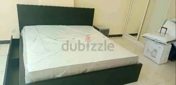 Ikea Queen size bed with mattress and storage drawers