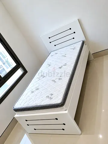 Single size wooden Bed including madical pillow top mattres available