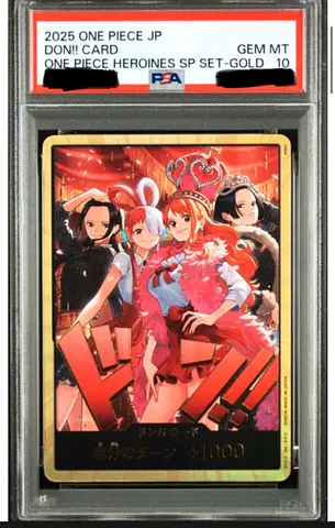 One piece heroines psa 10 japenese: gold don: robin, uta, boa, and Nami