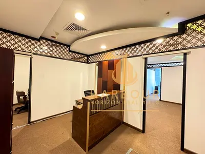Furnished Office For Rent With Glass Partitions