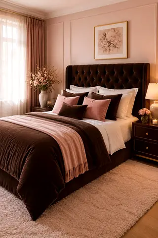 Dark brwon colour 180*200 king ßiz Bed
