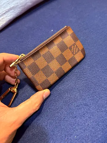 Louis Vuitton Small brown zipped key pouch / coin wallet (compact)