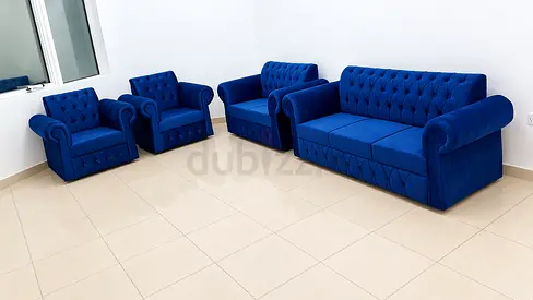 Brand new 7 seater sofa blue color premium quality available