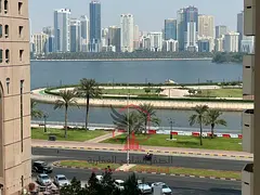3BR + Living in Al Majaz | Sea View | Balcony | Spacious | Prime Location | Deferred Deposit | Free 