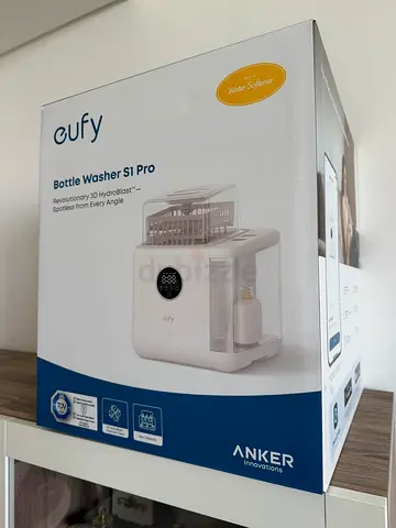 eufy Bottle Washer S1 Pro, Steriliser for Baby Bottles, Built-in Water Softener, All-in-One 3D Hydro