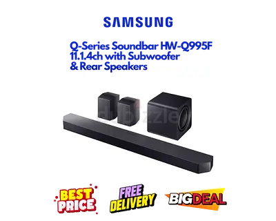 Samsung Q-Series Wireless Soundbar, Subwoofer - 11.1.4ch Q995F - Excellent Condition, FREE DELIVERY
