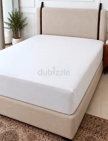 Queen Size Fabric Bed Set with Mattress