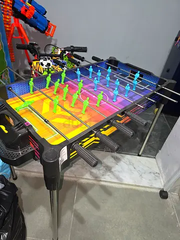Compact tabletop foosball / air hockey hybrid game - used