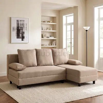 New Alberta NXT 3-Seater Reversible Fabric Corner Sofa Bed