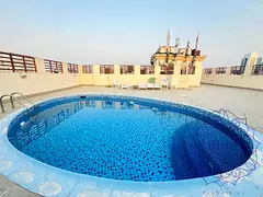Huge 1bhk with 2 bath and parking 55k near Burjuman metro