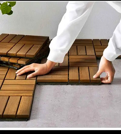 Floor tiles from IKEA