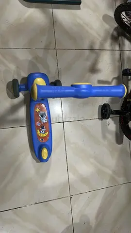 Small blue toddler ride-on scooter - good condition