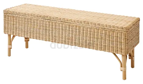 IKEA TOLKNING 120cm Rattan Storage Bench