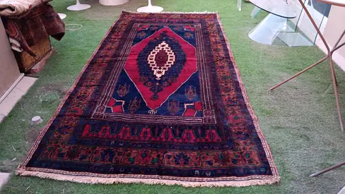 Hand-knotted Persian-style wool rug - 326cmx 154 cm ( used, good condition)