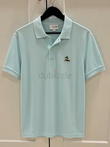 Original Lacoste Light Blue Polo – Size L – Special Logo