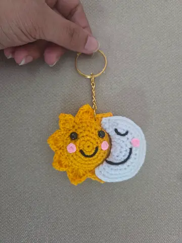 Handmade Sunshine and moonlet charm