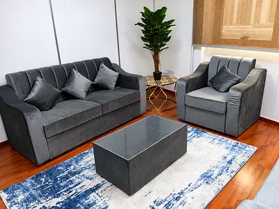 4 seater sofa brand new dark grey color you can get from us at the best prices