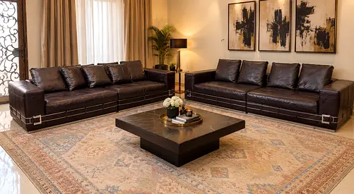 GRANTOUR Royal Prestige Italian Leather Sofa Set – Ultra Luxury Handcrafted Designer Masterpiece