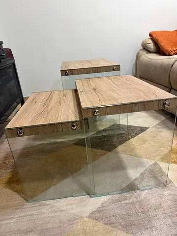 Set of 3 coffee side tables
