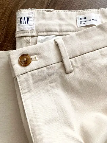 Original Branded Cotton Trouser - Beige (Size: W30 / L32)