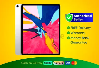 Apple iPad Pro 12.9 inch (3rd Gen) - A12X Bionic Chip - WiFi + Cellular - 256GB - Silver, A2014 | Ne