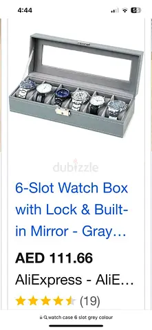 6 slot watch box