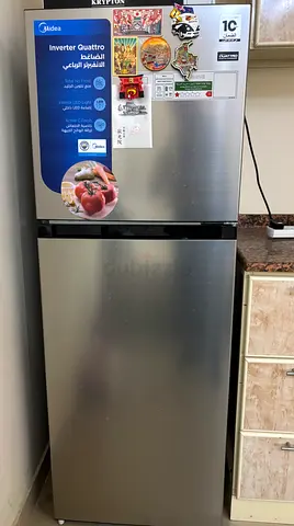 Midea Silver Refrigerator