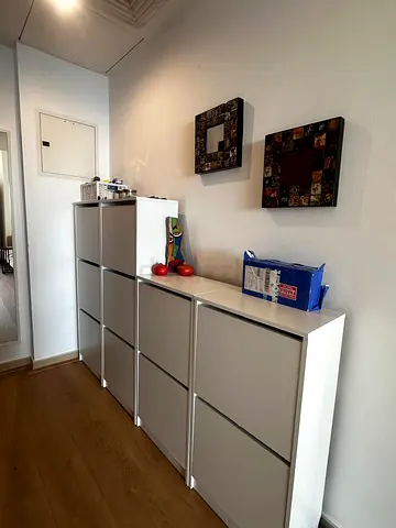 IKEA white shoe cabinets (set of 3) in good condition