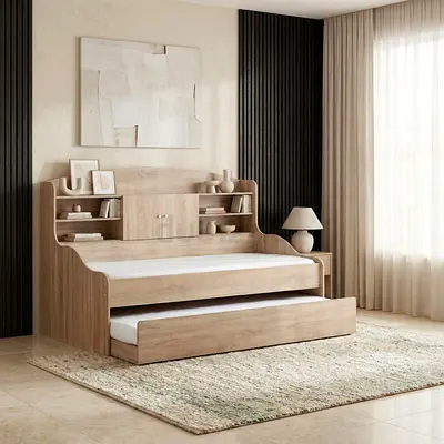 New Cooper Single Cabin Bed with Pull-Out Bed 90x190 cm