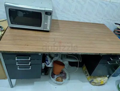Used office desk with drawers and wood-effect top - good working condition -urgent selling
