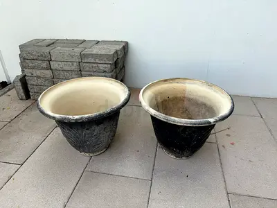 Plastic Round Plant Pot - 38 cm (Qty. 2)