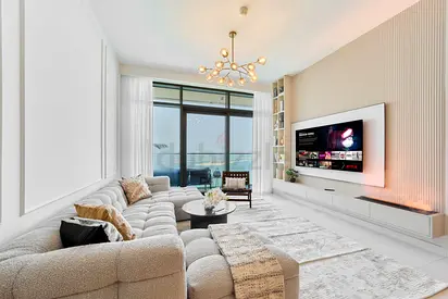 Luxury 2BR in Beach Vista With Stunning Palm Views