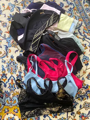 Bundle of women's sports bras — various styles,size medium excellent condition