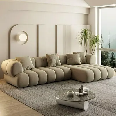 Brand New 4 seater minimal L shape sofa with soft seater