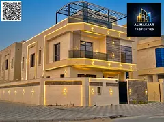 Own a villa for sale in Ajman at an attractive price and with no annual fees. First occupancy, freeh