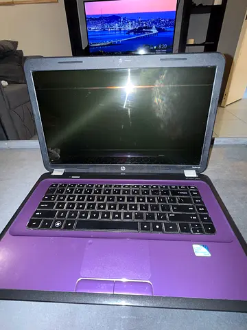 HP Pavilion purple laptop - working condition, 14-inch