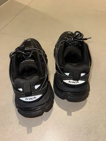 Black chunky sneakers, size not specified — lightly used
