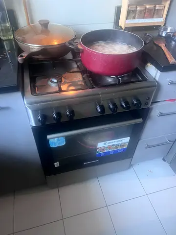 Westpoint 60x60 Used freestanding gas cooker with oven - stainless steel, decent working condition