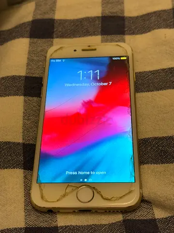 iPhone 6s - White, battery 86%, works 50/50